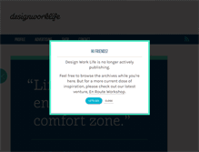 Tablet Screenshot of designworklife.com